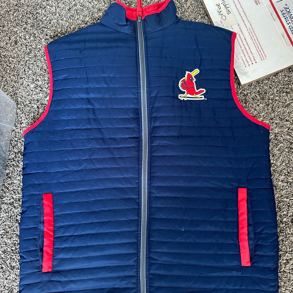 Cardinals Blue and Red Sleeveless Vest
